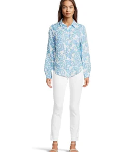 Women Lilly Pulitzer Sea View Button Down