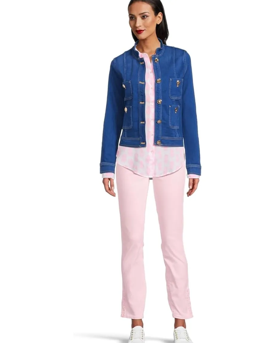 Lilly Pulitzer Sea View Button Down Rousseau Pink Slice Of Sunshine Discount