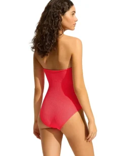 Seafolly SeaDive Bandeau One-Piece Snapdragon Sale