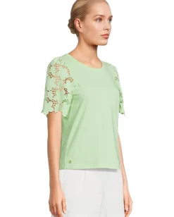 Lilly Pulitzer Sebene Knit Top Cool Mint New
