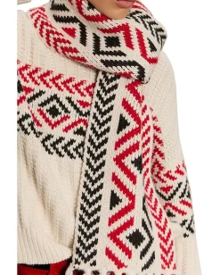 Sanctuary Send It Scarf Chalk Multi