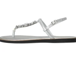 Kenneth Cole Reaction Sera Silver Metallic New