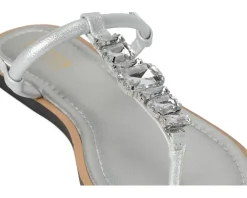 Kenneth Cole Reaction Sera Silver Metallic New