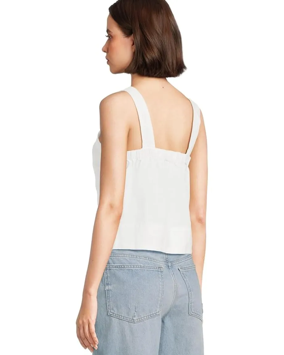 Madewell Shania Top - 100% Linen Salt Sale