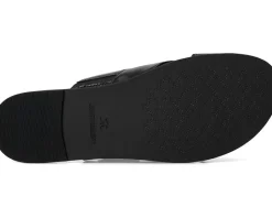 Johnston & Murphy Shayla Cross-Band Slide Black Clearance