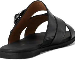 Johnston & Murphy Shayla Cross-Band Slide Black Clearance