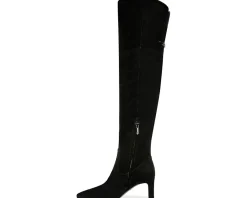 Sam Edelman Shea Black Suede Wide Calf New