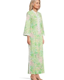 Lilly Pulitzer Shealyn 3/4 Sleeve Stretch Fauna Green Lime Feeling Good