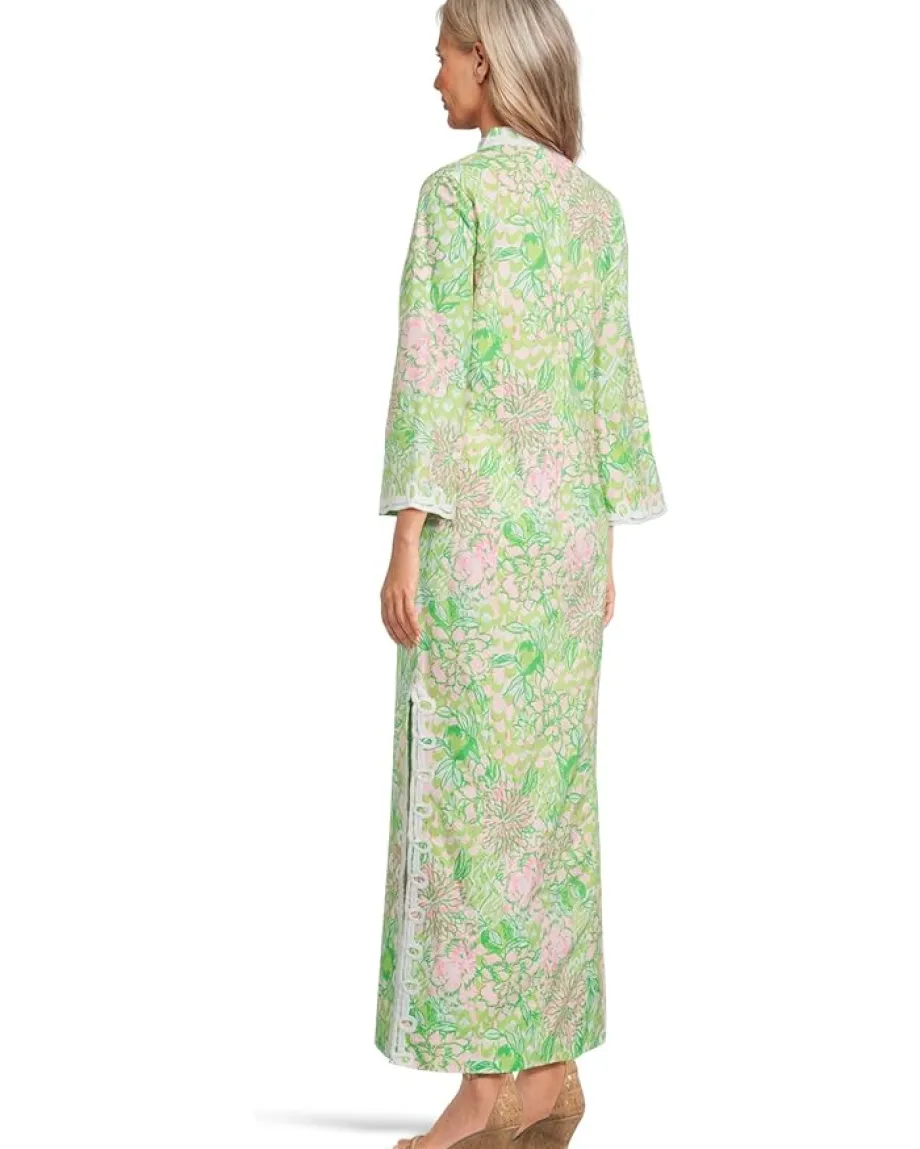 Lilly Pulitzer Shealyn 3/4 Sleeve Stretch Fauna Green Lime Feeling Good