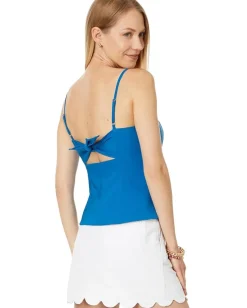 Lilly Pulitzer Shelli Stretch Top Barton Blue Outlet