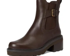 Women Cole Haan Shibley Waterproof Lug Buckle Booties