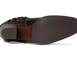 Frye Shiloh Harness Belted Dark Brown Hot