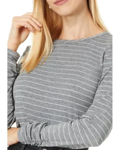 Elliott Lauren Shimmer Stripe Grey Outlet