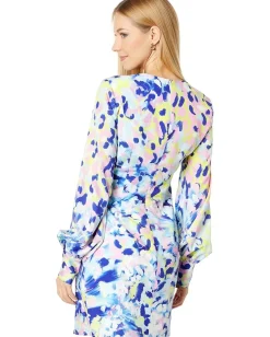 ONE33 Social Shirred Side Mini Blue Multi Clearance