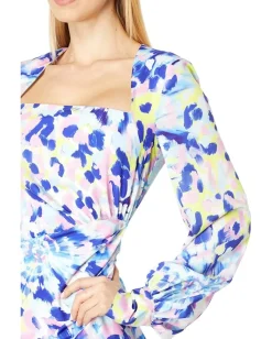 ONE33 Social Shirred Side Mini Blue Multi Clearance