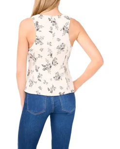 Women CeCe Shirred Sleeveless Tank