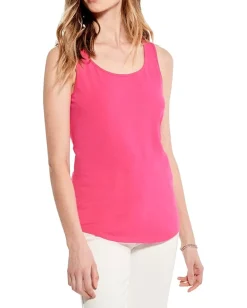 NIC+ZOE Shirt Tail Perfect Tank Shocking Pink Best