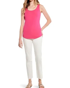 NIC+ZOE Shirt Tail Perfect Tank Shocking Pink Best