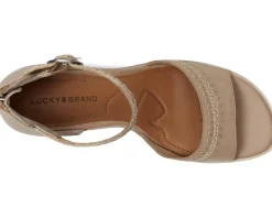 Women Lucky Brand Shivona Stitched Heeled Sandal