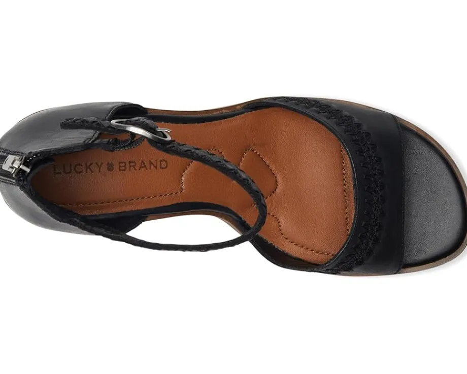 Women Lucky Brand Shivona Stitched Heeled Sandal