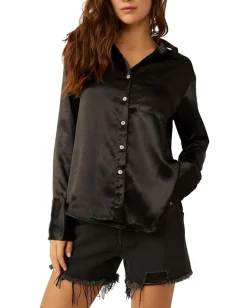 Women Free People Shooting For The Moon Button-Down