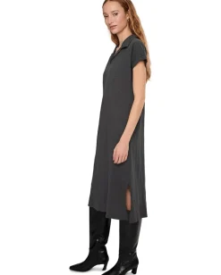 Women Mod-o-doc Short Sleeve Dolman Midi Dress