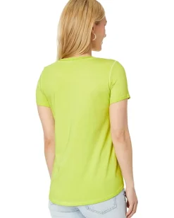 Women NIC+ZOE Short Sleeve Shirt Tail Crew Tee
