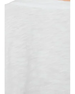 Mod-o-doc Short Sleeve V-Neck Boxy Tee White