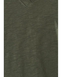 Mod-o-doc Short Sleeve V-Neck Boxy Tee Elm Green Sale