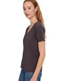Women Mod-o-doc Short Sleeve V-Neck Boxy Tee