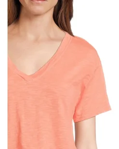 Women Mod-o-doc Short Sleeve V-Neck Boxy Tee