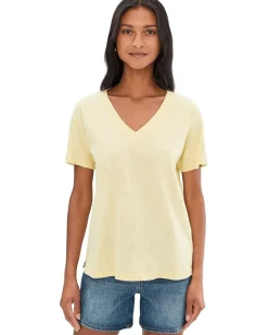Women Mod-o-doc Short Sleeve V-Neck Boxy Tee