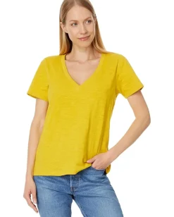 Women Pendleton Short Sleeve V-Neck Tee