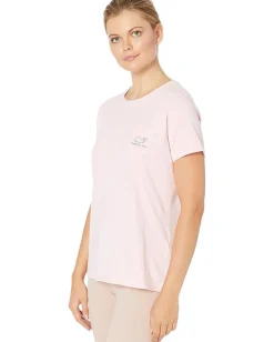 Vineyard Vines Short Sleeve Whale Pocket Tee Flamingo