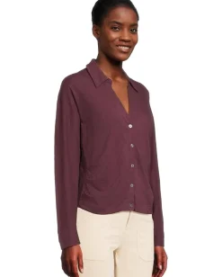 Women Lilla P Side Pleat Button-Down
