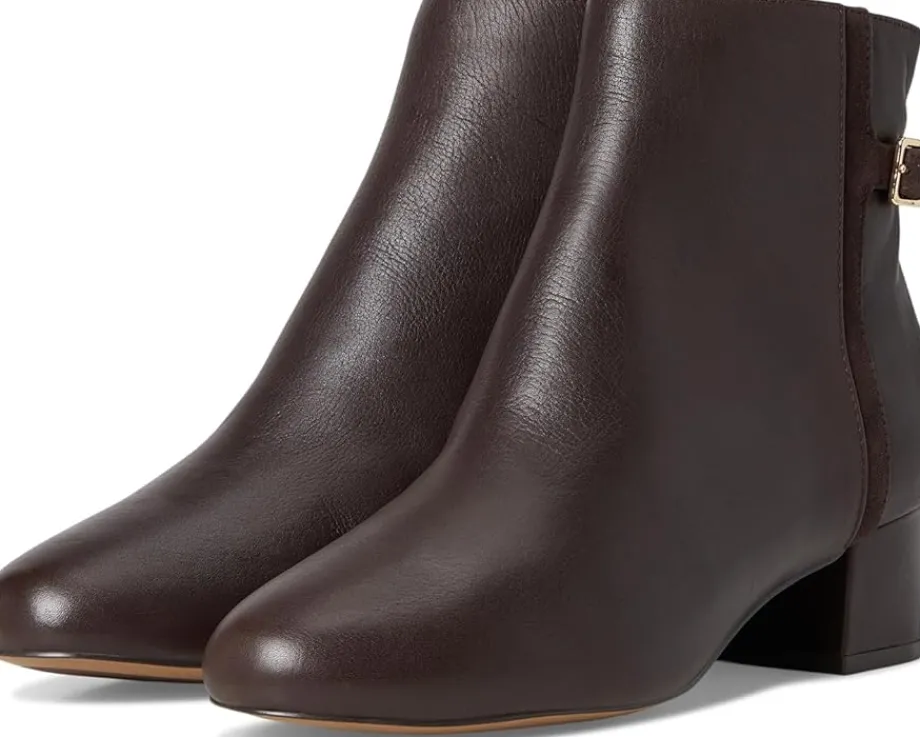 Johnston & Murphy Sienna Belted Bootie Dark Brown