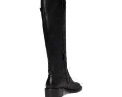Cole Haan Silvana Tall Buckle Boots Black Leather Outlet