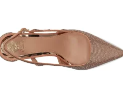 Vince Camuto Sindreea Rhinestone Block Heel Slingback Pump Blush Online