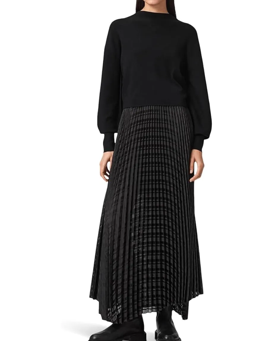 AllSaints Sinead Dress Black Outlet