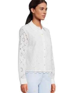 Women Lilly Pulitzer Singrid Eyelet Top