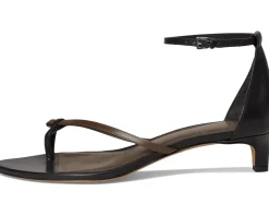Vince Siri Thong Sandals Black/Nutwood Leather Best