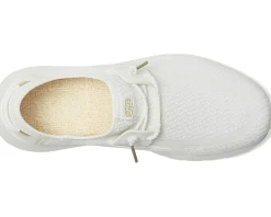 Hey Dude Sirocco Crochet Mesh White/Gold Sale