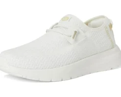 Hey Dude Sirocco Crochet Mesh White/Gold Sale