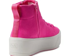 Keds Skyler Hi Lace Up Fuchsia Canvas Clearance