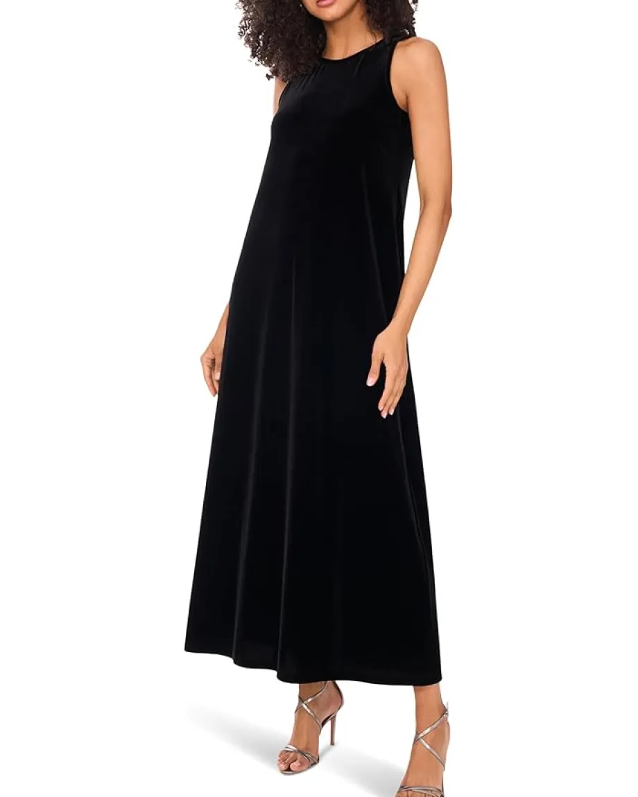 Vince Camuto Sleeveless Aline Maxi Rich Black Hot