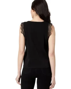 Women Vince Camuto Sleeveless Blouse with Trim