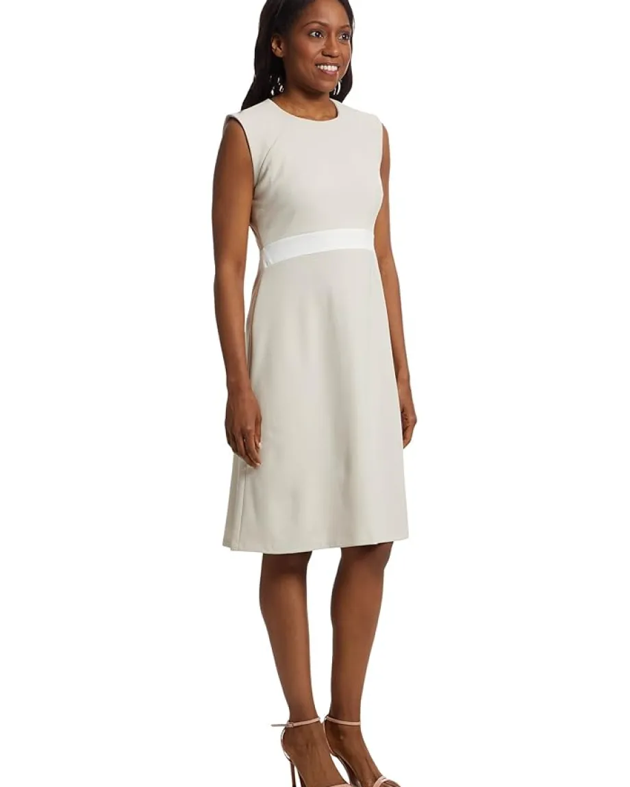 Women Calvin Klein Sleeveless Colorblock Aline