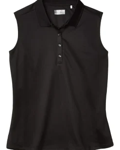 Women Callaway Sleeveless Essential Solid Knit Polo
