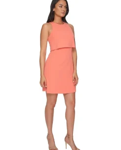 Women Donna Morgan Sleeveless Fit and Flare Pop-Over