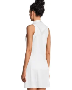 Callaway Sleeveless Flounce Dress Brilliant White Online